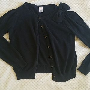 Gymboree • Black Cardigan w/ Shoulder Bow